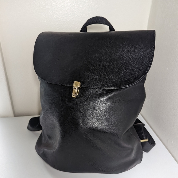 Joy Susan Handbags - Boutique Brand Black Faux Leather Back Pack Joy Susan brand